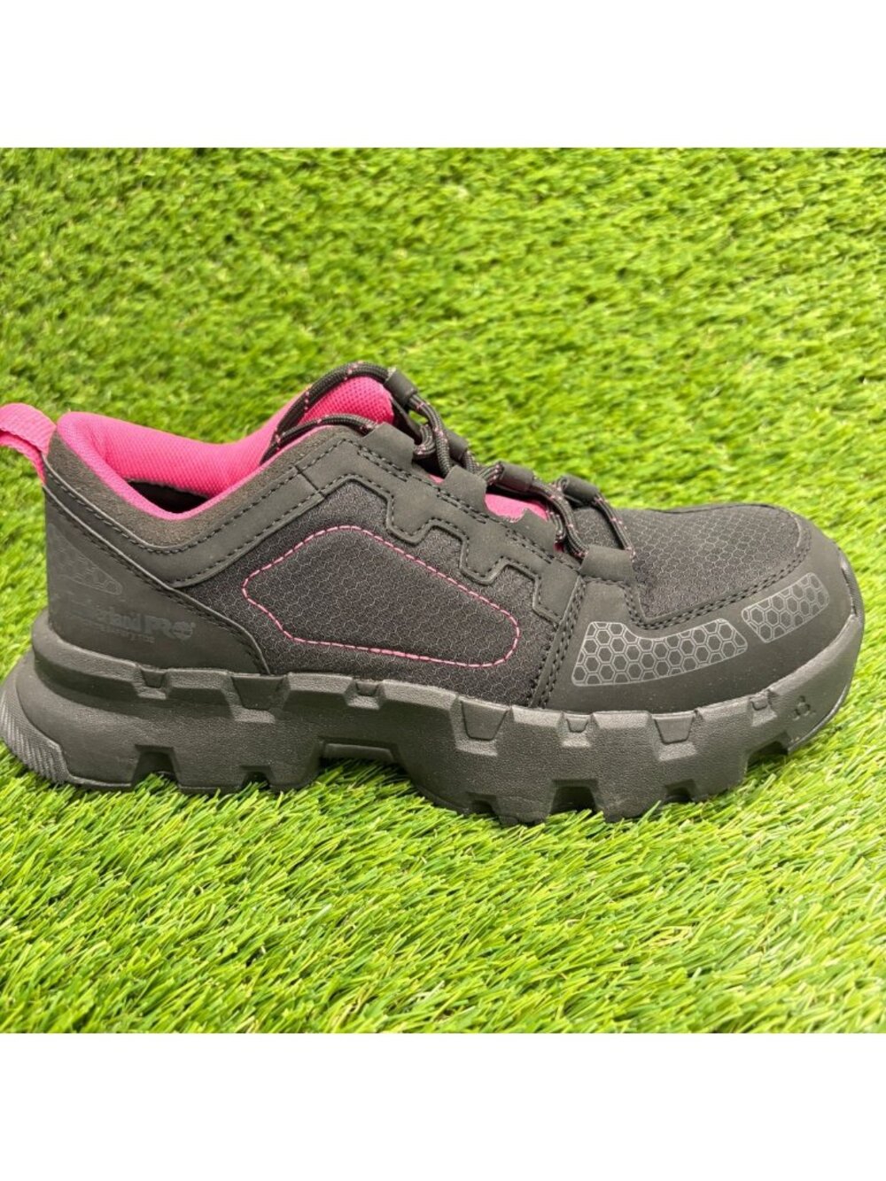 Timberland PRO Powertrain EV Womens Size 7 Black Composite Toe Safety Work Shoes
